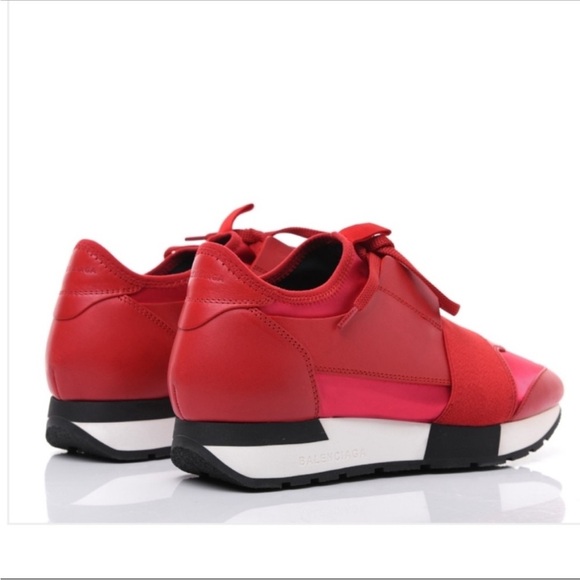 Balenciaga Red Race Runners - Picture 2 of 10